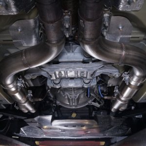 Ford Mustang Performance Exhaust - Stainless Works - Long Tube Headers with High-Flow Cats - `15-`20